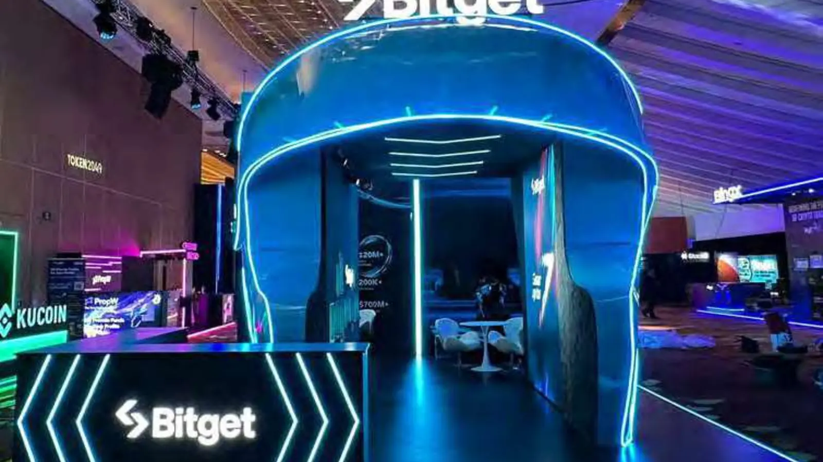 Bitget exhibition booth at TOKEN2049 Singapore