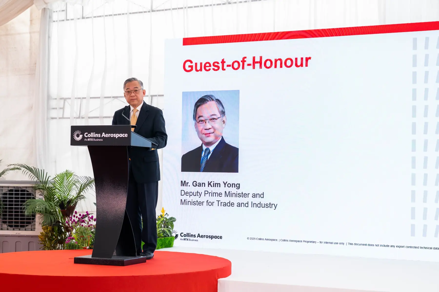 Guest of honour address at the Collins Aerospace groundbreaking ceremony